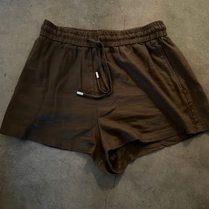 Zara Brown Linen Shorts